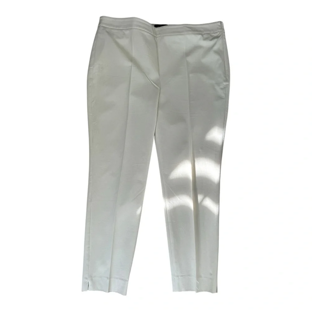 Talbots Chatham Ankle Elegant Cream Women's Pants 16 - Picture 5 of 7